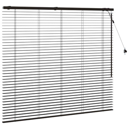 Persienner Mørk Brun 160 x 130 cm 35 mm Massivt Paulownia Træ