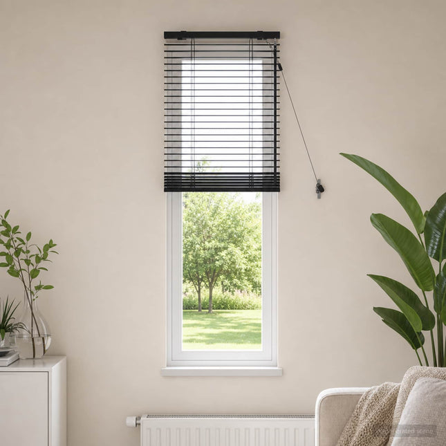 Persienner Mørk Brun 55 x 160 cm 35 mm Massivt Paulownia Træ