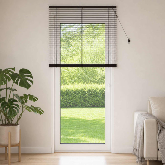 Persienner Mørk Brun 105 x 250 cm 35 mm Massivt Paulownia Træ