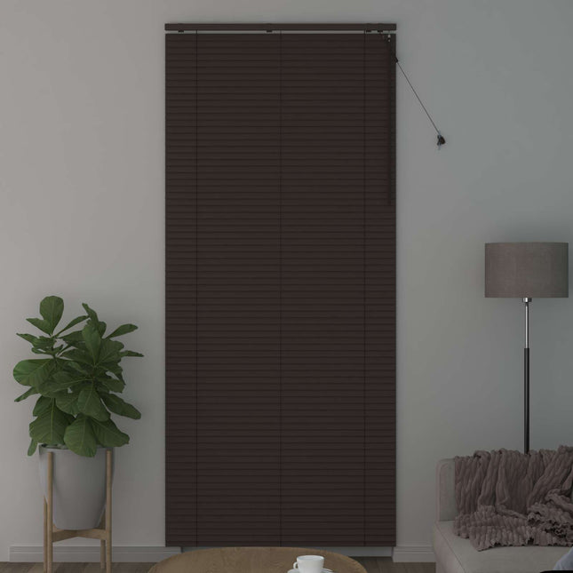 Persienner Mørk Brun 110 x 250 cm 35 mm Massivt Paulownia Træ