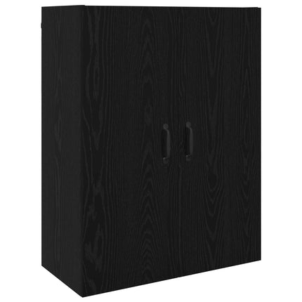 Vægskab Sort eg 69,5 x 34 x 90 cm Konstrueret træ