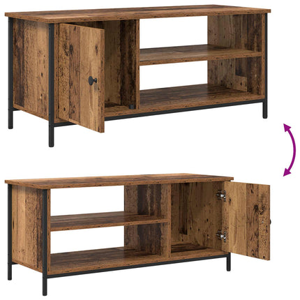 TV-skab 100 x 40 x 45 cm Gammelt træ Konstrueret træ