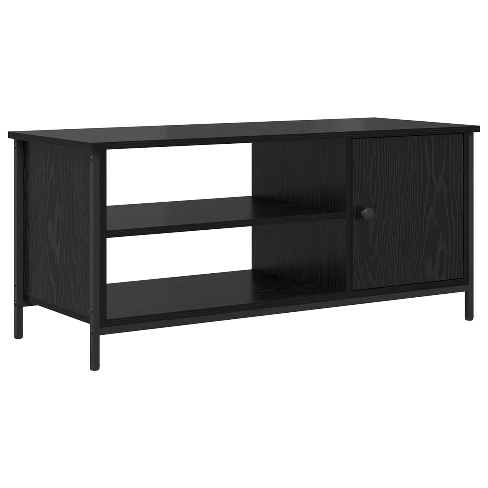 TV-skab Sort eg 100 x 40 x 45 cm Konstrueret træ