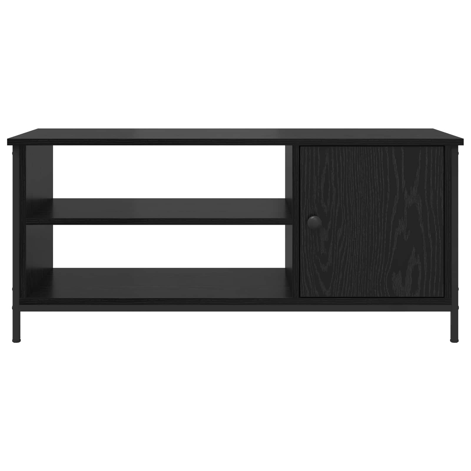 TV-skab Sort eg 100 x 40 x 45 cm Konstrueret træ