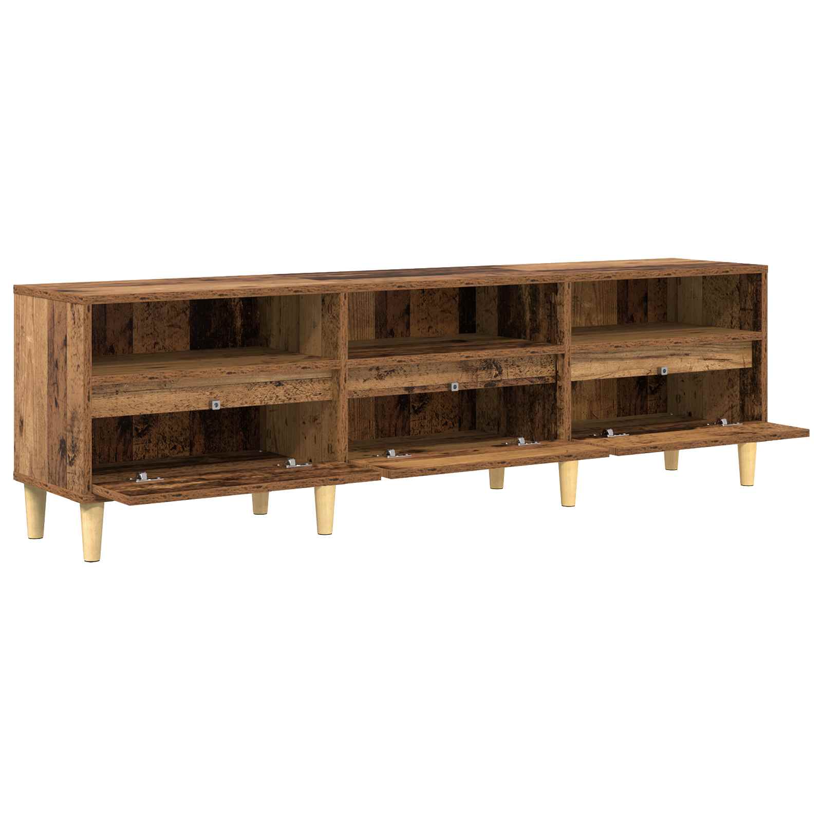 TV-skab med skuffe Gammelt træ 150 x 30 x 45 cm Konstrueret træ