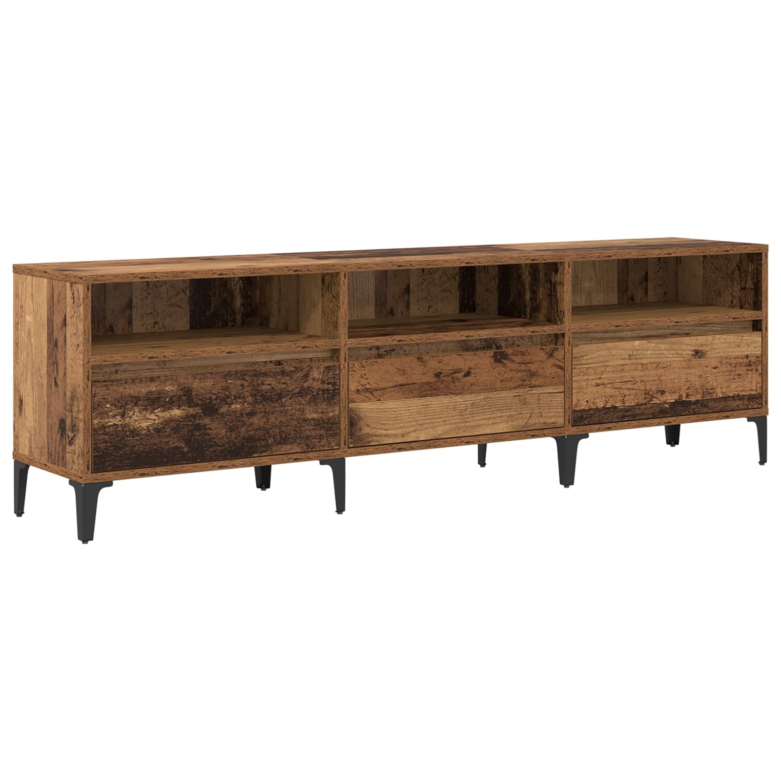 TV-skab Gammelt træ 150 x 30 x 45 cm Ingeniørt træ og jern