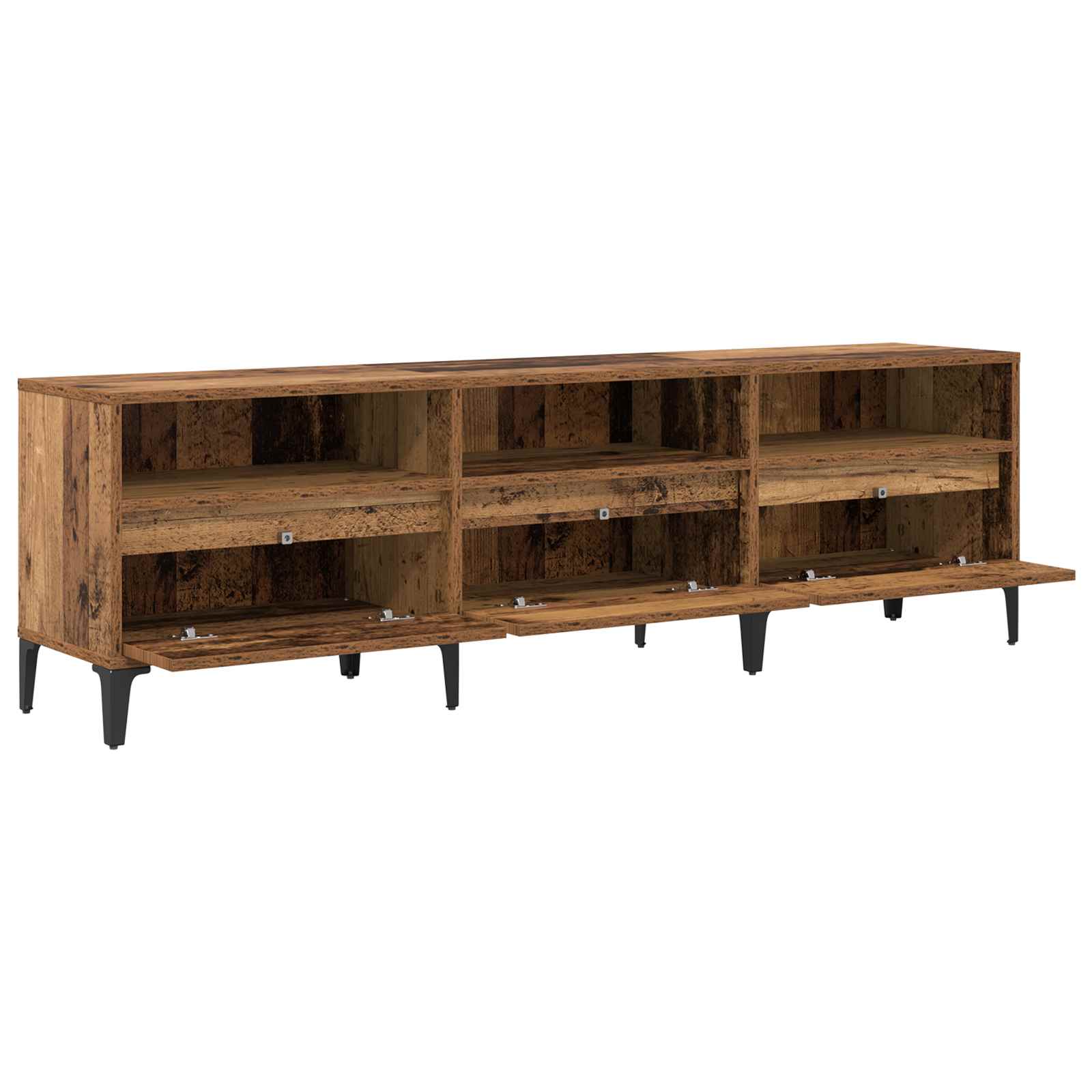 TV-skab Gammelt træ 150 x 30 x 45 cm Ingeniørt træ og jern