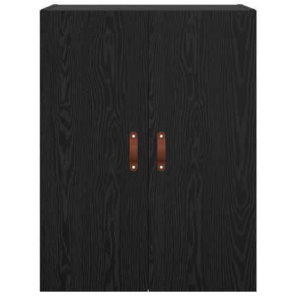 Vægskab Sort eg 69,5 x 34 x 90 cm Konstrueret træ