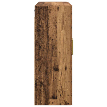 Vægskab Gammelt træ 69,5 x 34 x 90 cm Konstrueret træ