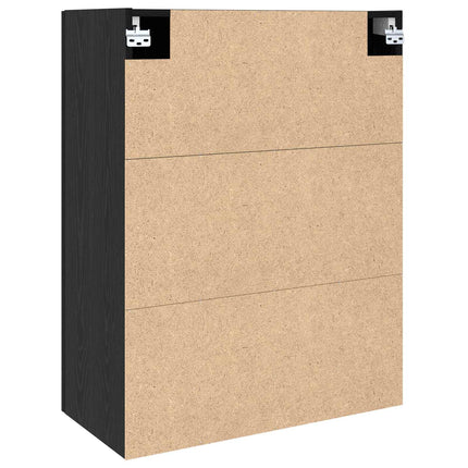 Vægskab Sort eg 69,5 x 34 x 90 cm Konstrueret træ