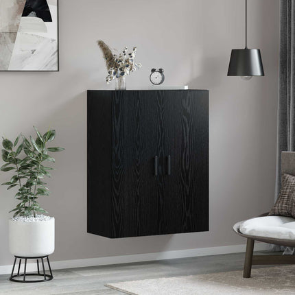 Vægskab Sort eg 69,5 x 34 x 90 cm Konstrueret træ