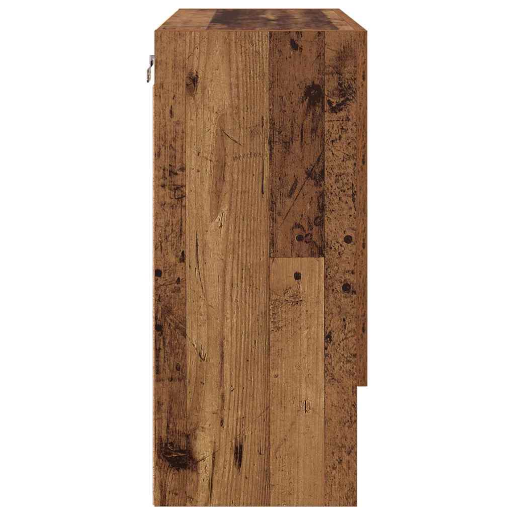 Vægskab Vægmonteret Gammelt træ 60 x 31 x 70 cm Konstrueret træ