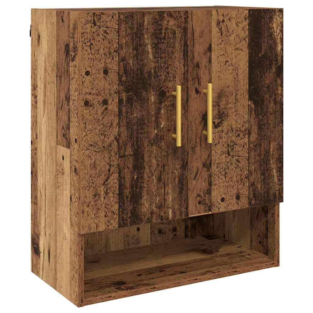 Vægskab Vægmonteret Gammelt træ 60 x 31 x 70 cm Konstrueret træ
