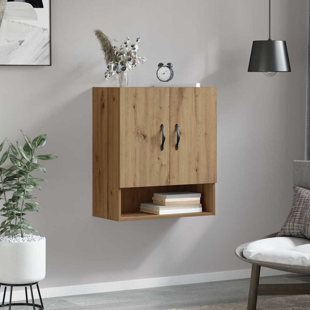 Vægmonteret skab Artisan Egetræ 60 x 31 x 70 cm Konstrueret træ