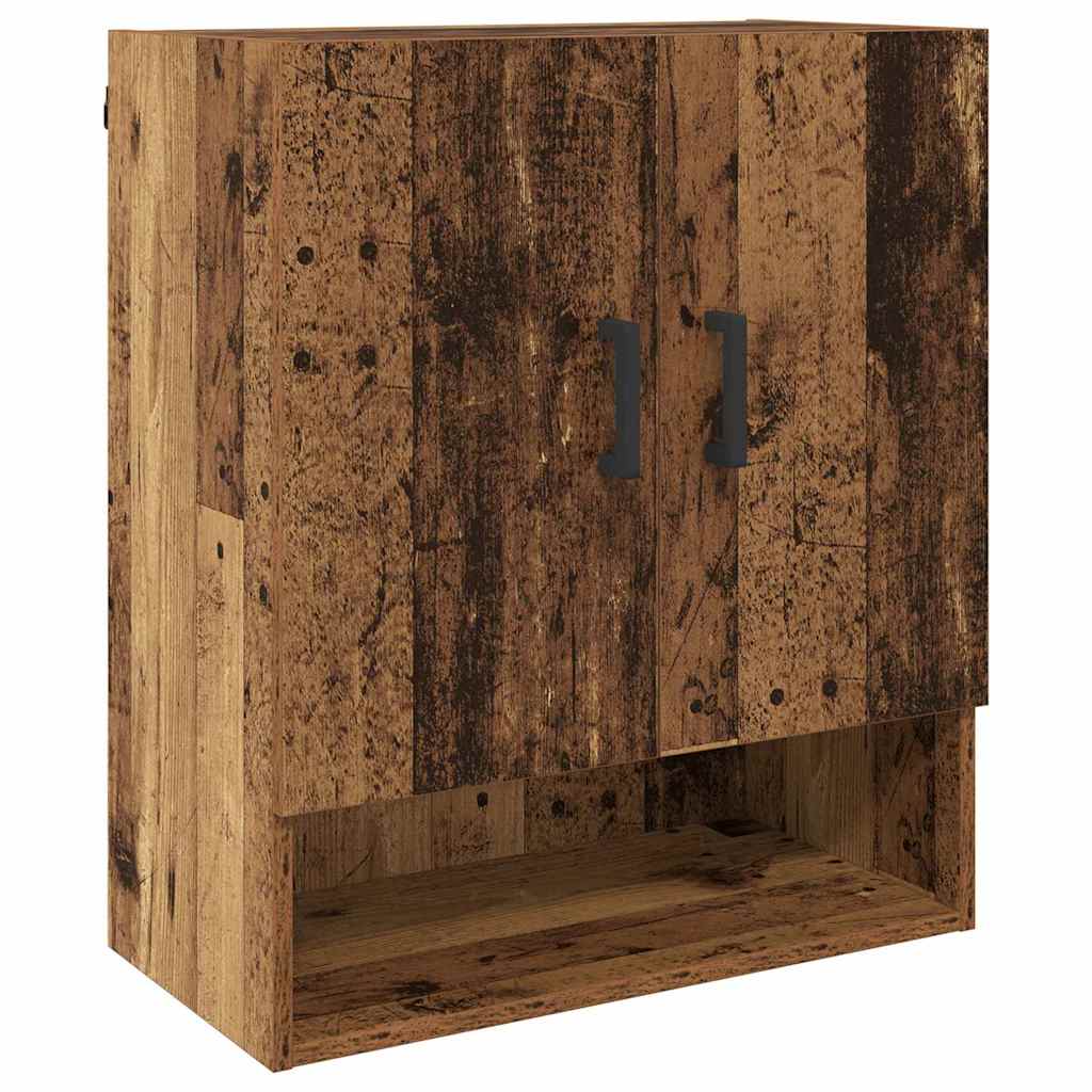 Vægskab Vægmonteret Gammelt træ 60 x 31 x 70 cm Konstrueret træ