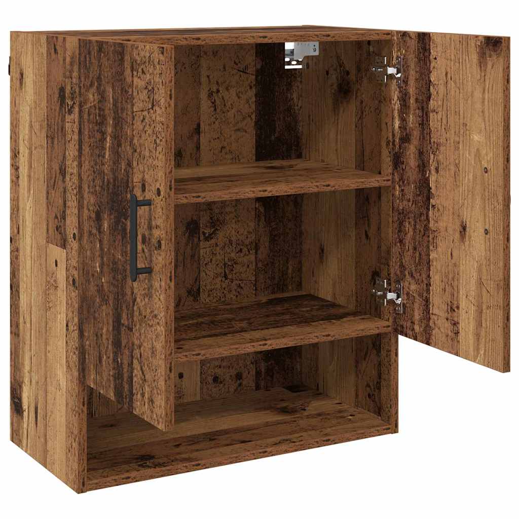 Vægmonteret skab Gammelt træ 60 x 31 x 70 cm Konstrueret træ