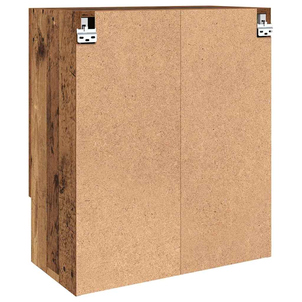 Vægmonteret skab Gammelt træ 60 x 31 x 70 cm Konstrueret træ