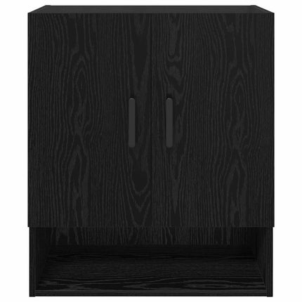 Vægmonteret skab 60 x 31 x 70 cm Konstrueret træ Sort eg