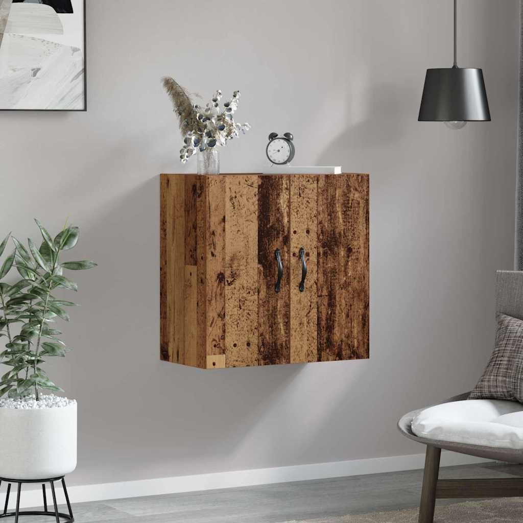 Vægmonteret skab Gammelt træ 60 x 31 x 60 cm Konstrueret træ