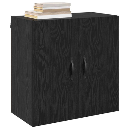 Vægmonteret skab 60 x 31 x 60 cm Konstrueret træ Sort eg