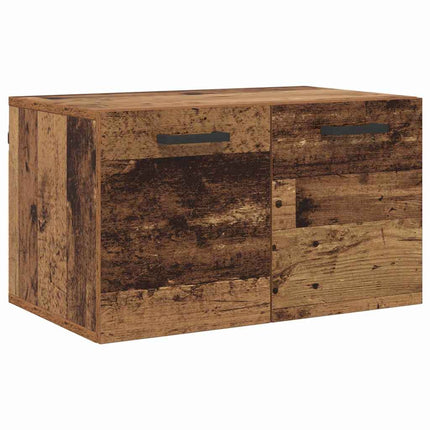 Vægmonteret skab 60 x 36,5 x 35 cm Konstrueret træ Gammelt træ