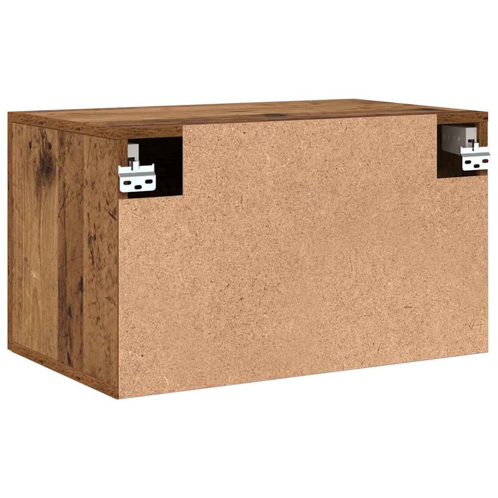 Vægmonteret skab Gammelt træ 60 x 36,5 x 35 cm Konstrueret træ