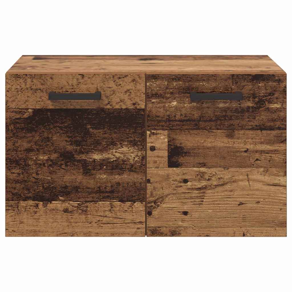 Vægmonteret skab Gammelt træ 60 x 36,5 x 35 cm Konstrueret træ