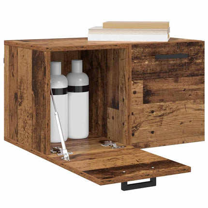 Vægmonteret skab 60 x 36,5 x 35 cm Konstrueret træ Gammelt træ
