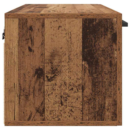 Vægmonteret skab 60 x 36,5 x 35 cm Konstrueret træ Gammelt træ