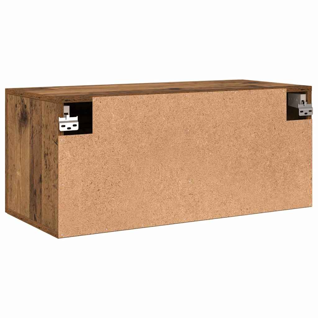 Vægskab Gammelt træ 80 x 36.5 x 35 cm Konstrueret træ