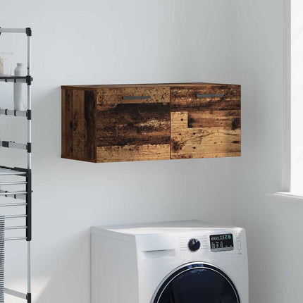 Vægskab 80 x 36.5 x 35 cm Konstrueret træ Gammelt træ