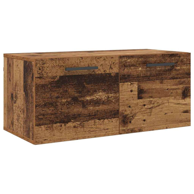 Vægskab 80 x 36.5 x 35 cm Konstrueret træ Gammelt træ
