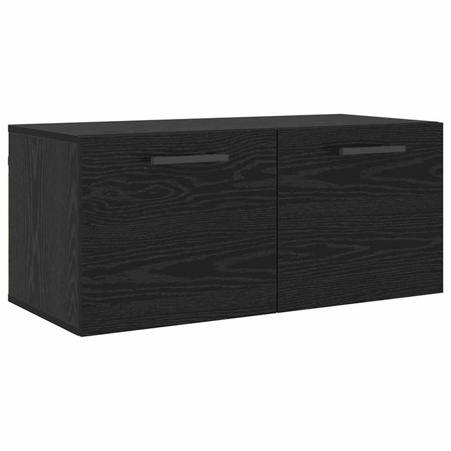 Vægskab 80 x 36.5 x 35 cm Konstrueret træ Sort eg