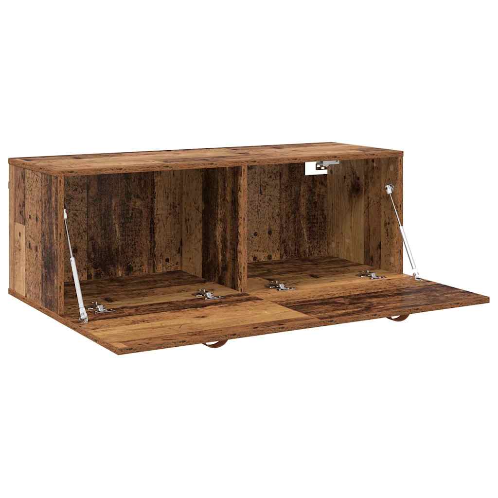 Vægmonteret skab Gammelt træ 100 x 36,5 x 35 cm Konstrueret træ