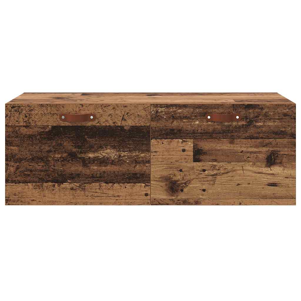 Vægmonteret skab Gammelt træ 100 x 36,5 x 35 cm Konstrueret træ