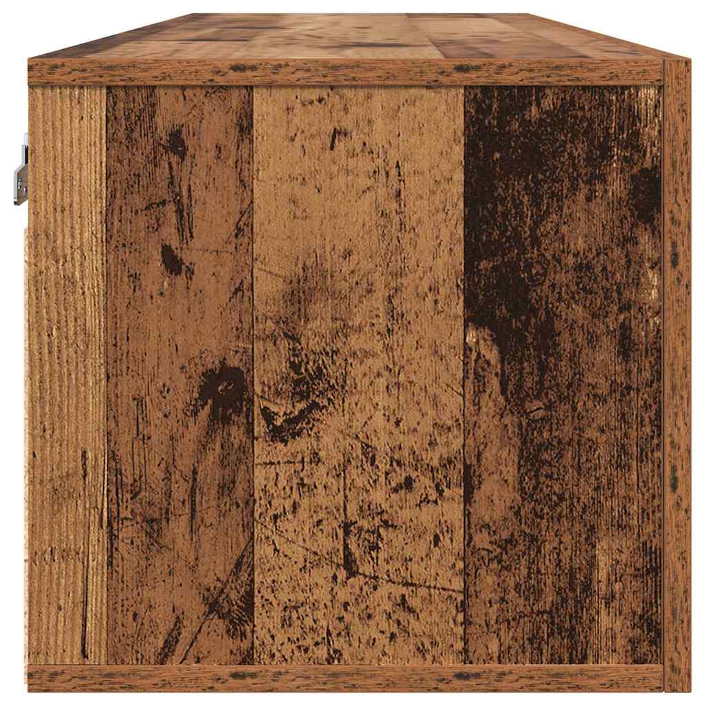 Vægmonteret skab Gammelt træ 100 x 36,5 x 35 cm Konstrueret træ