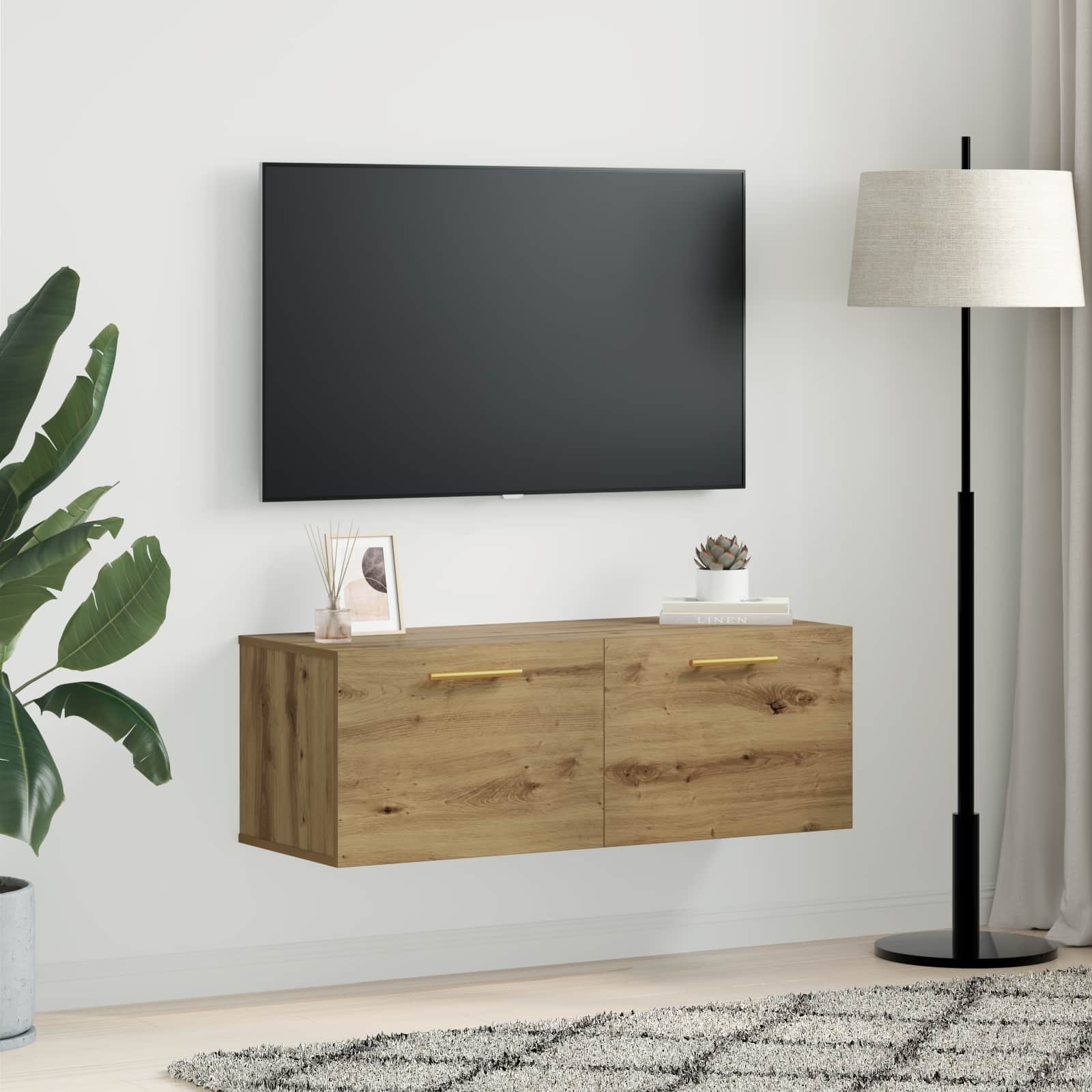 Vægskab artisan eg 100 x 36.5 x 35 cm Konstrueret træ