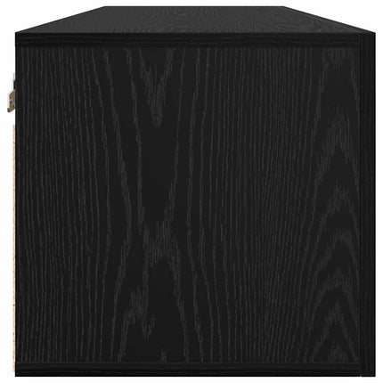 Vægskab 100 x 36.5 x 35 cm Konstrueret træ Sort eg