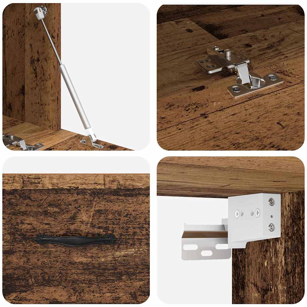 Vægmonteret skab Gammelt træ 100 x 36,5 x 35 cm Konstrueret træ