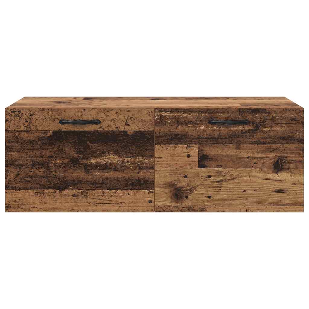 Vægmonteret skab Gammelt træ 100 x 36,5 x 35 cm Konstrueret træ