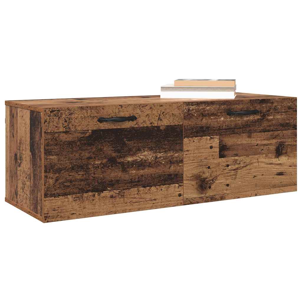 Vægmonteret skab Gammelt træ 100 x 36,5 x 35 cm Konstrueret træ