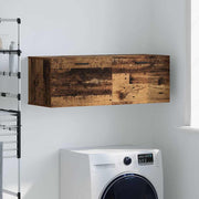 Vægmonteret skab Gammelt træ 100 x 36,5 x 35 cm Konstrueret træ