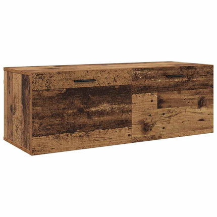 Vægmonteret skab 100 x 36,5 x 35 cm Konstrueret træ Gammelt træ