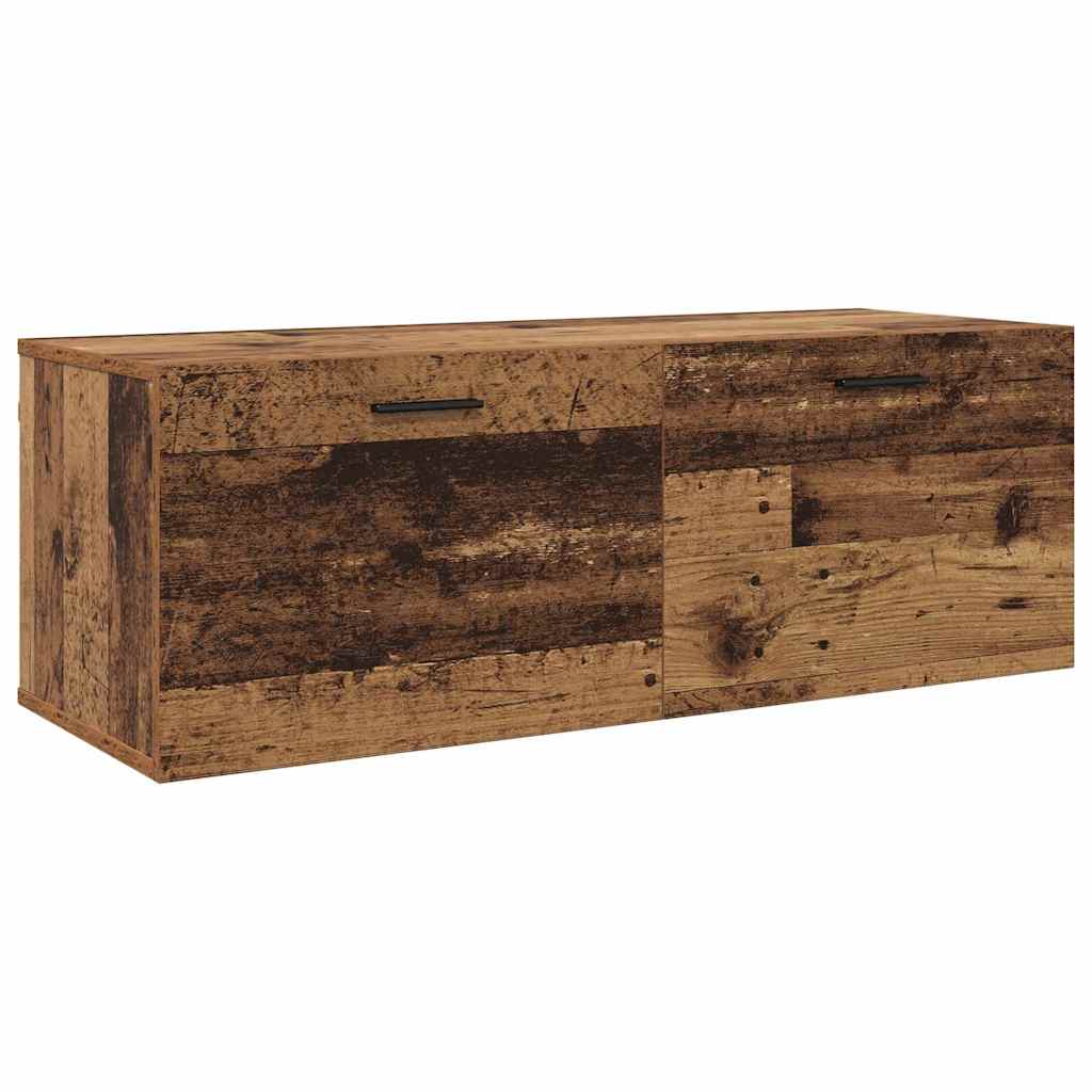 Vægmonteret skab Gammelt træ 100 x 36,5 x 35 cm Konstrueret træ
