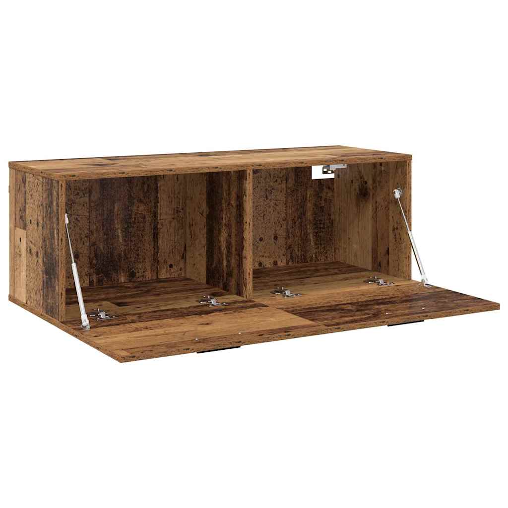 Vægmonteret skab Gammelt træ 100 x 36,5 x 35 cm Konstrueret træ
