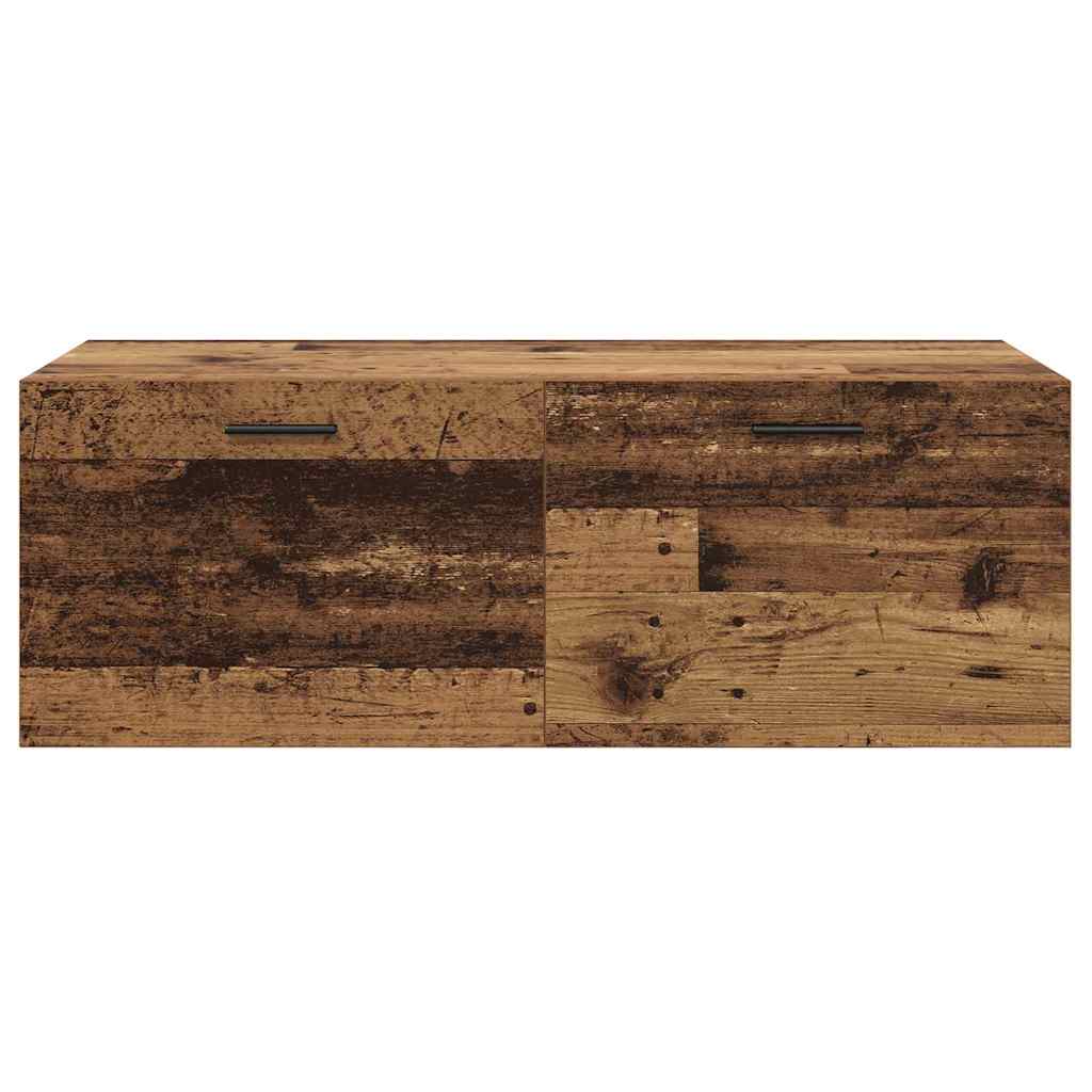 Vægmonteret skab Gammelt træ 100 x 36,5 x 35 cm Konstrueret træ