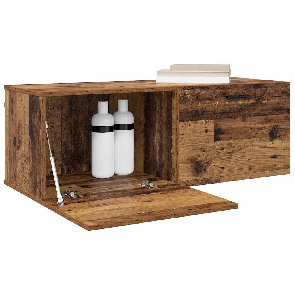 Vægmonteret skab Gammelt træ 100 x 36,5 x 35 cm Konstrueret træ