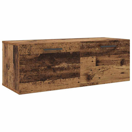 Vægskab 100 x 36.5 x 35 cm Konstrueret træ Gammelt træ
