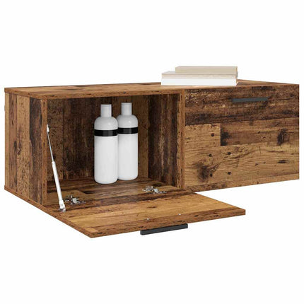 Vægskab 100 x 36.5 x 35 cm Konstrueret træ Gammelt træ