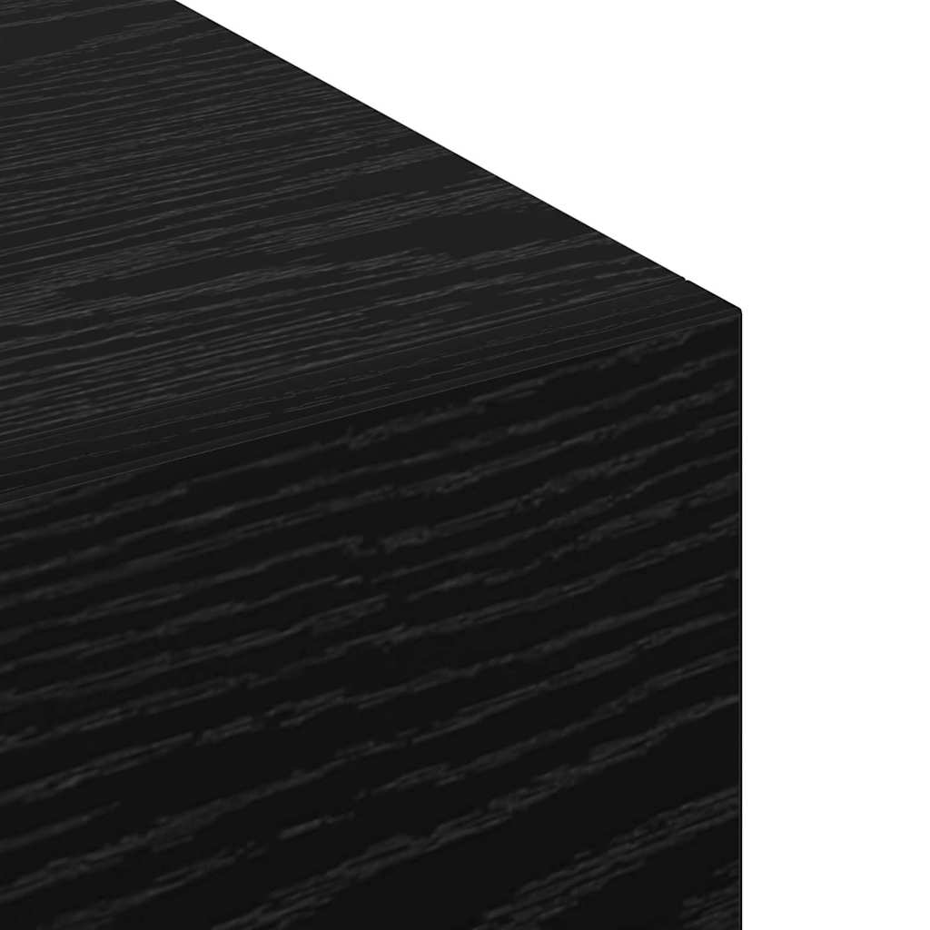 Vægskab Vægmonteret Sort eg 100 x 36.5 x 35 cm Konstrueret træ